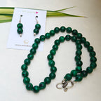 Natural stones beaded necklace and danglers