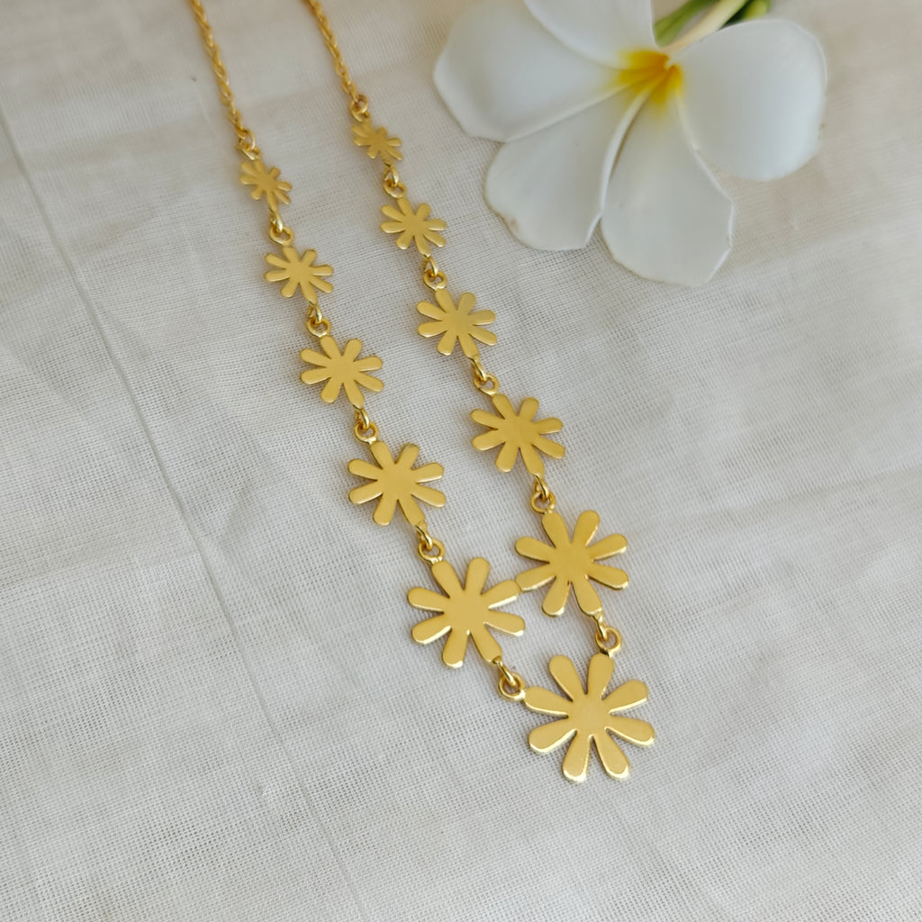 Golden Floral Princess necklace