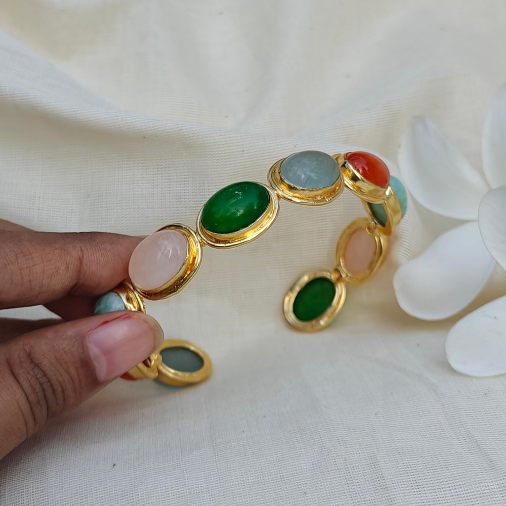 Terra Gemstone Cuff bangle