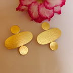 Eclipse Gold Statement Earrings