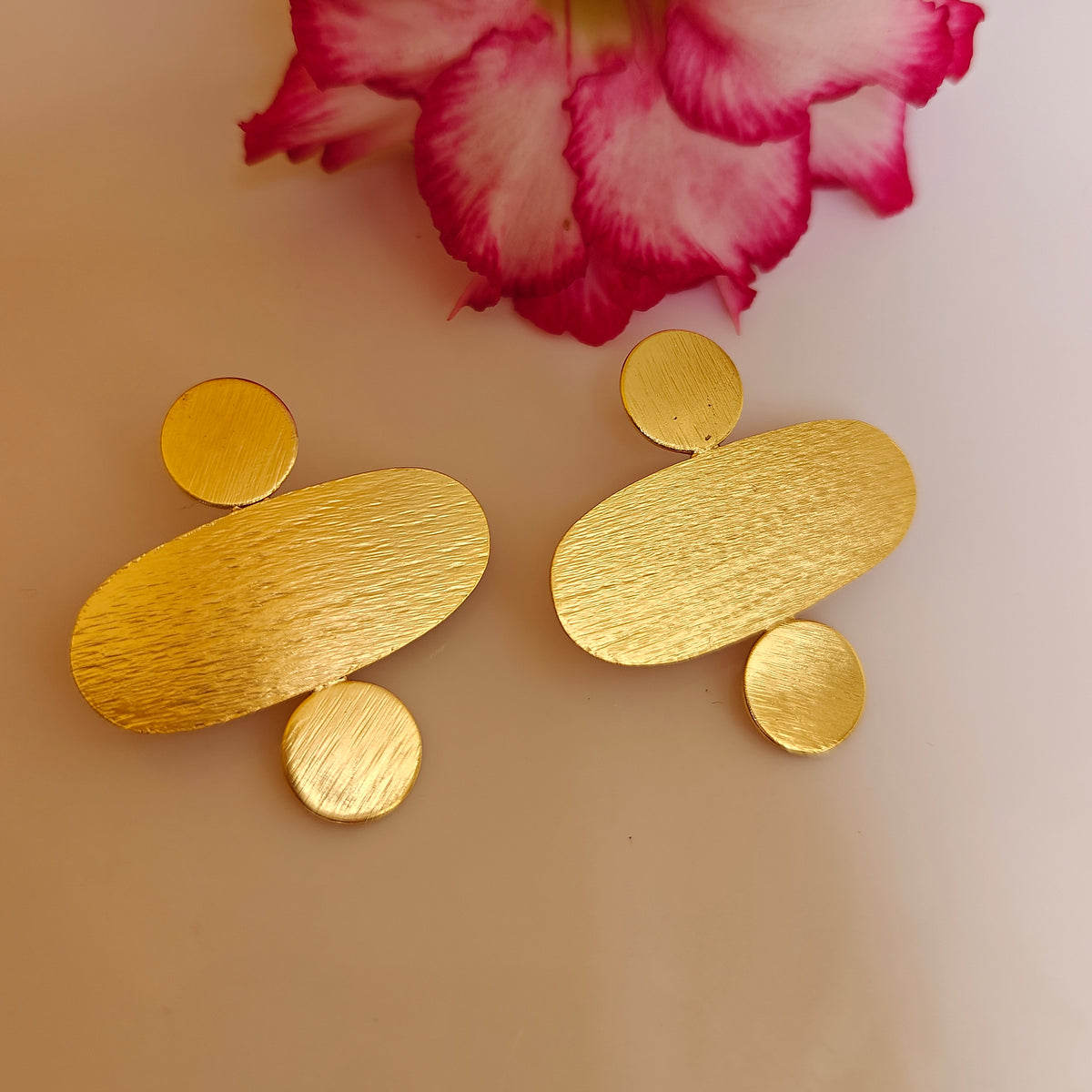 Eclipse Gold Statement Earrings