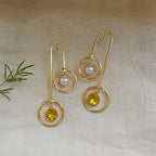Dual Drop Pendulum Earrings