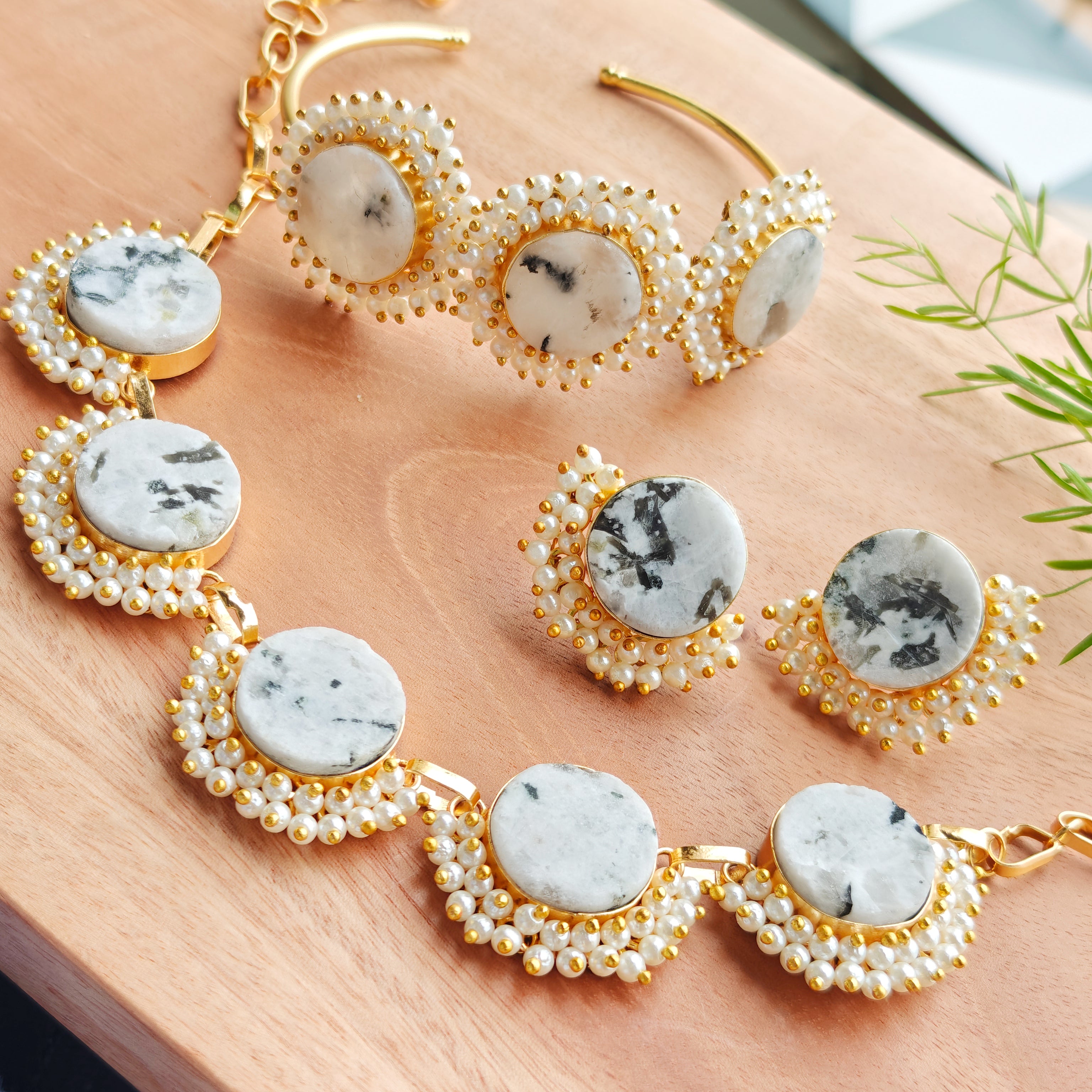 Royal Moonstone Pearl Ensemble