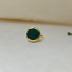 Natural Stone Button finger ring