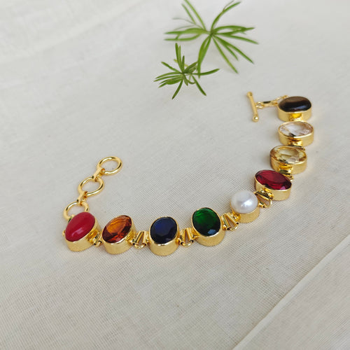 Navratna Toggle Bracelet