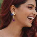 Butterfly drop earrings