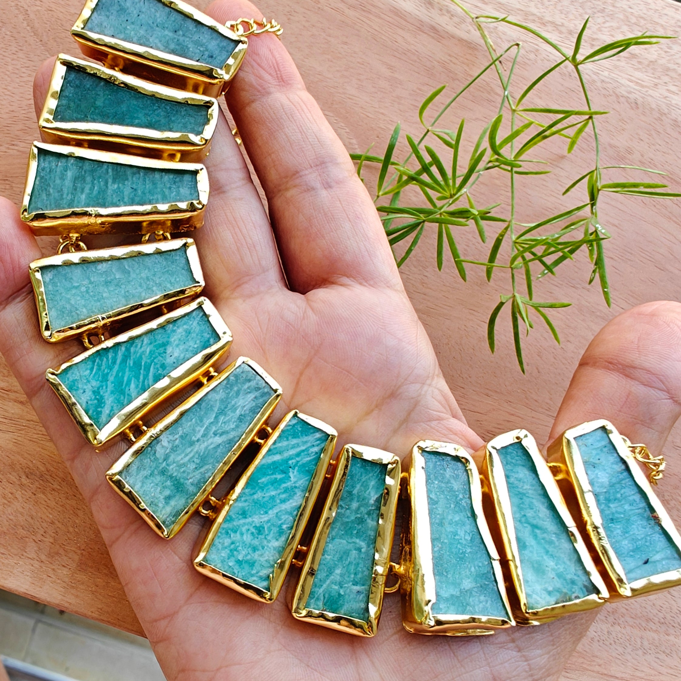 Amazonite Cleopatra Necklace Set