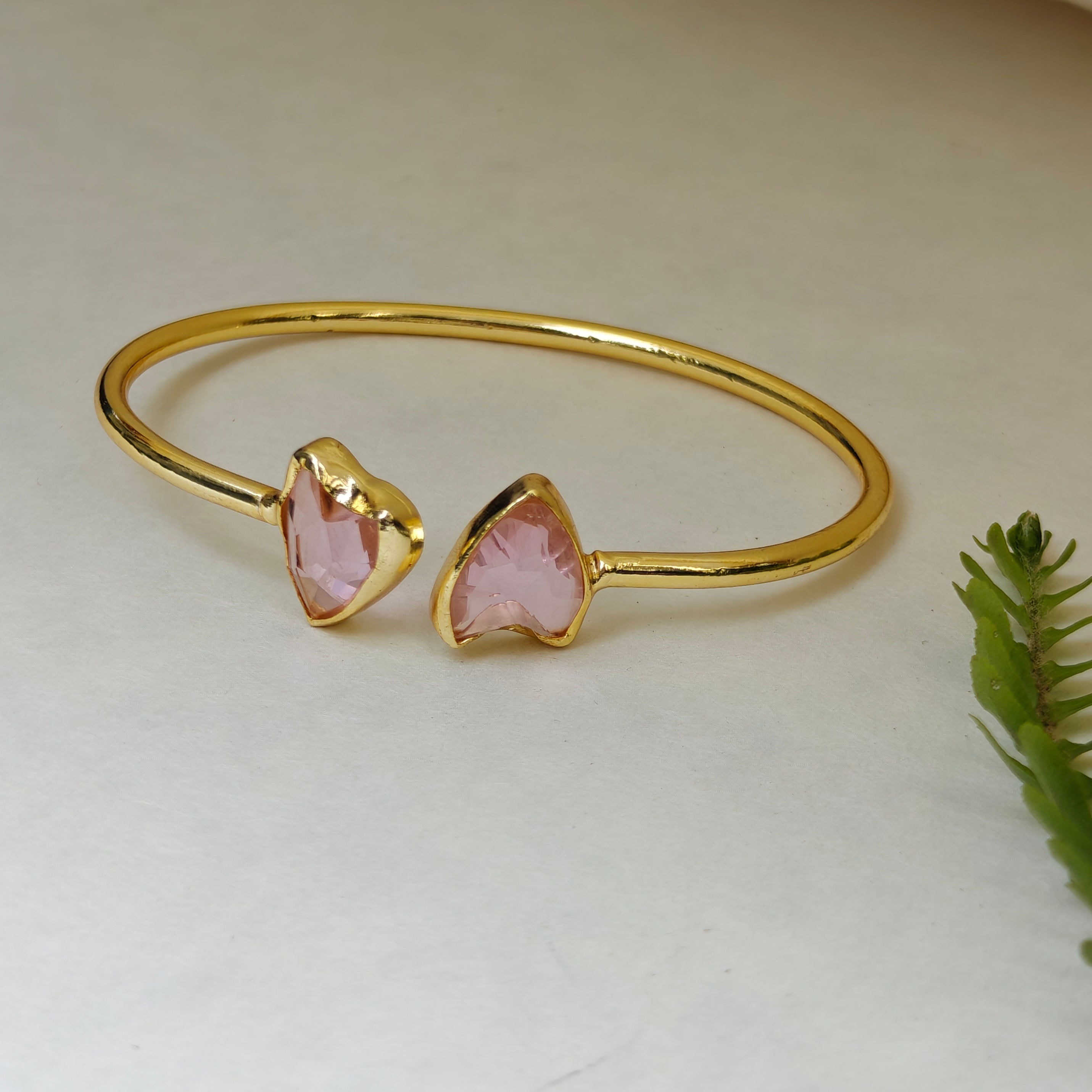Pink hearts Slim Bangle
