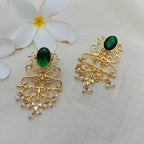 Filigree Golden Chandelier Earrings