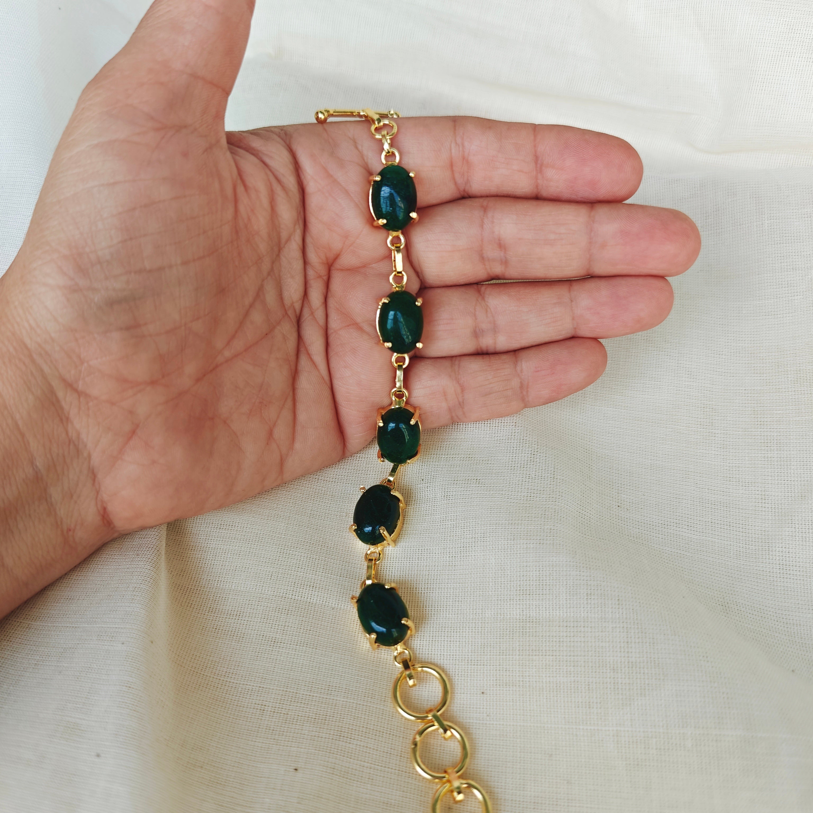Natural tumble stones bracelet