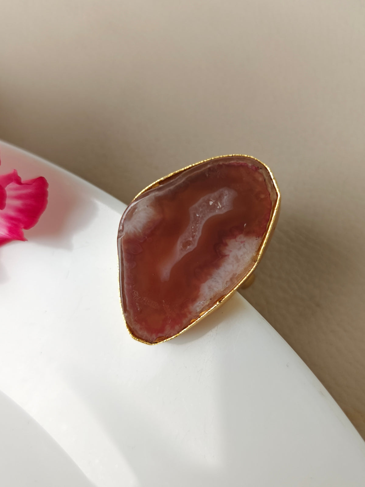 Agate Statement Ring