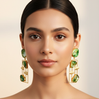 Verdant Symphony Statement Earrings