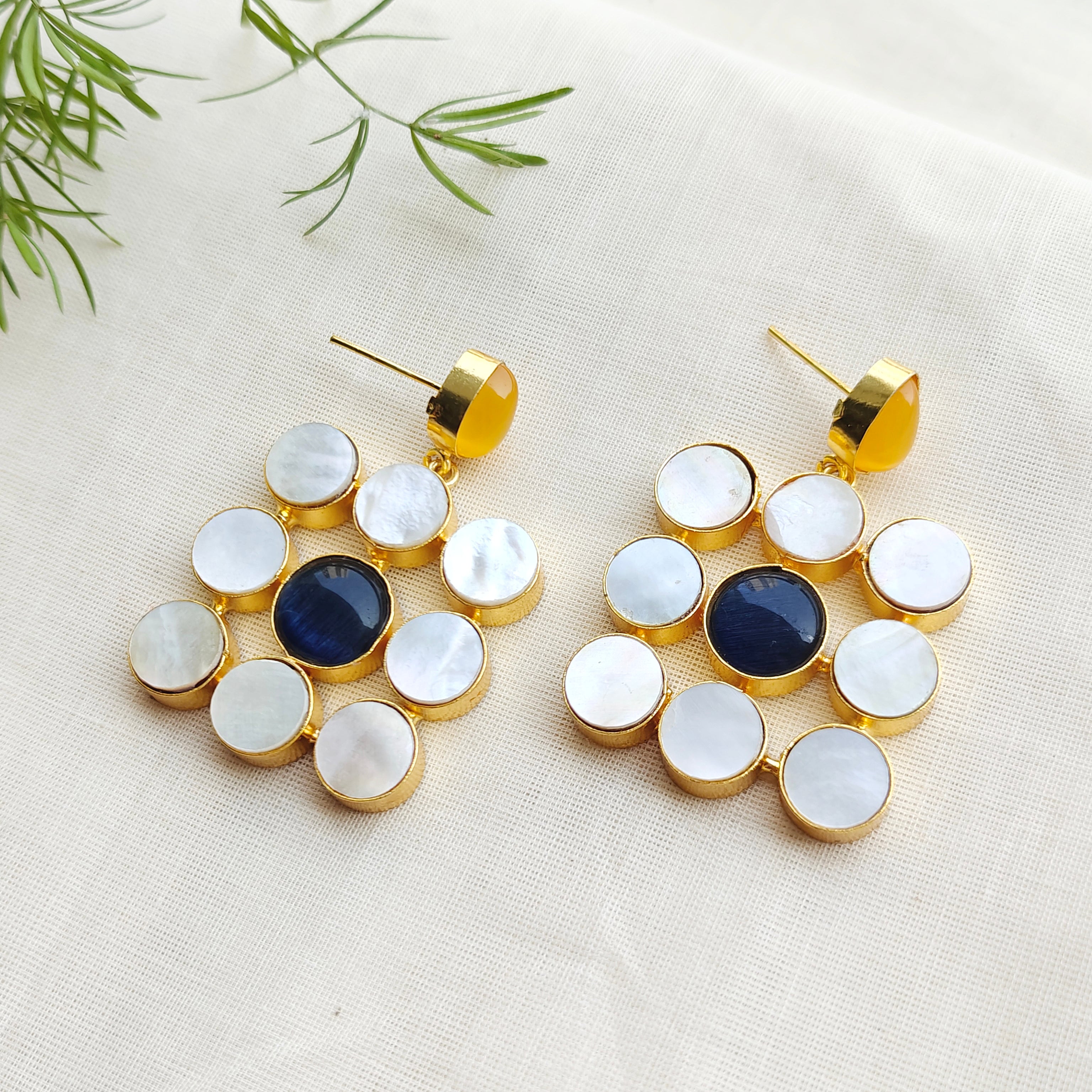 Celeste Mosaic Drop Earrings