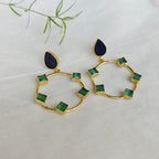 Mint Halo Drop earrings