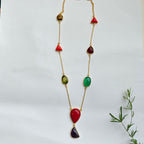 Carnival Gemstone Statement Chain - Red
