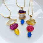 Gemstone Trio Pendant Chain