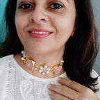 Rose Quartz and Pearl Elegance Choker Set