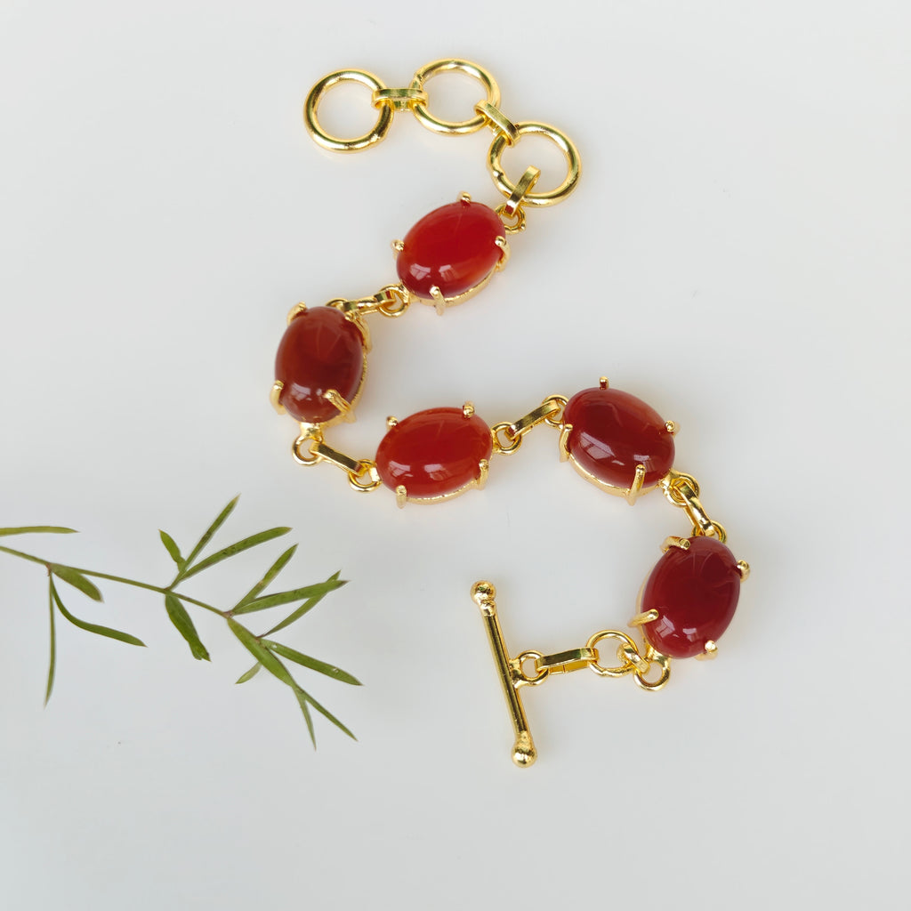 Natural tumble stones bracelet