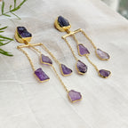 Amethyst Waterfall earrings