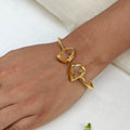 Natural Citrine Slim Open bangle