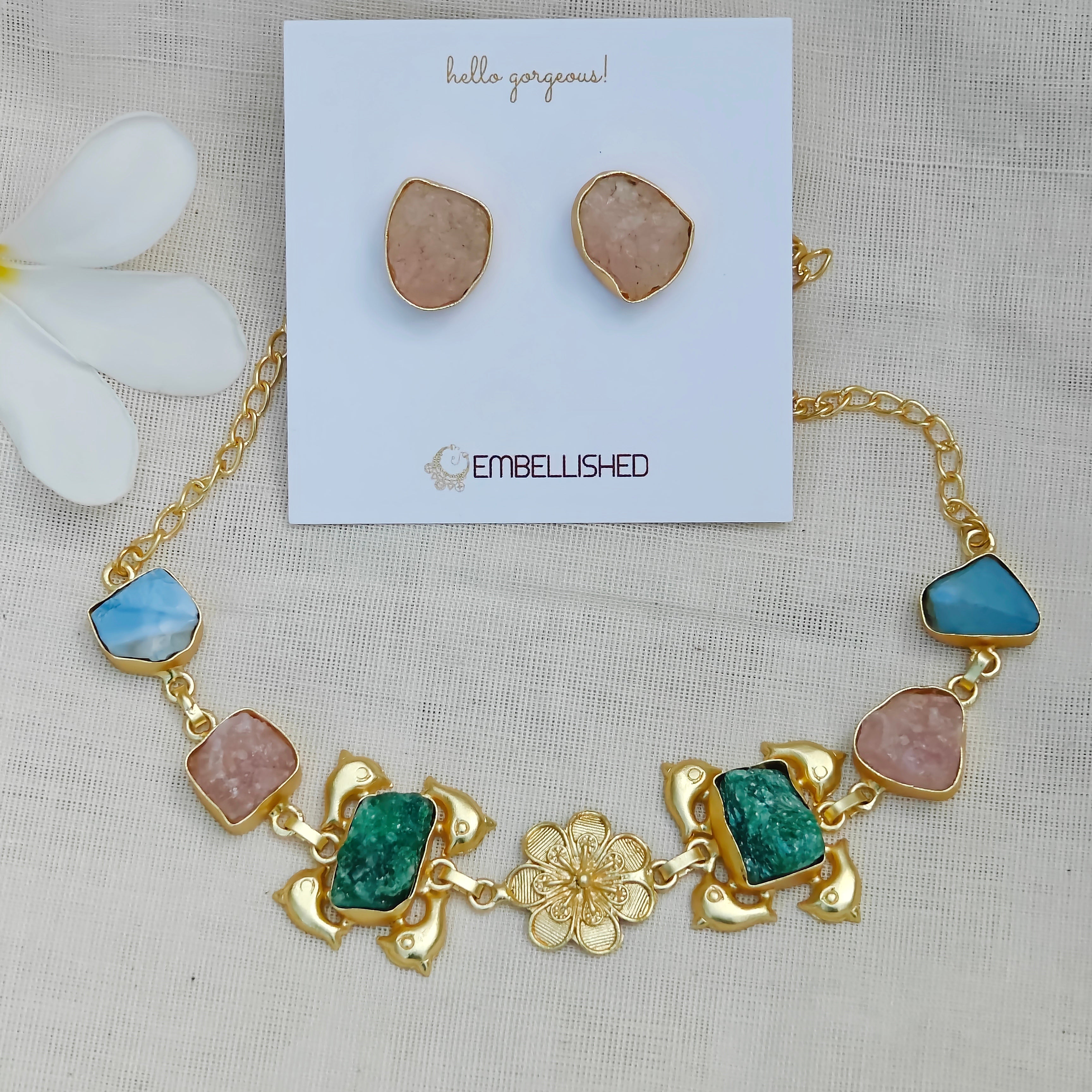 Raw Crystal Floral Dream Set