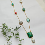 Carnival Gemstone Statement Chain - Marble