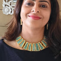Amazonite Cleopatra Necklace Set