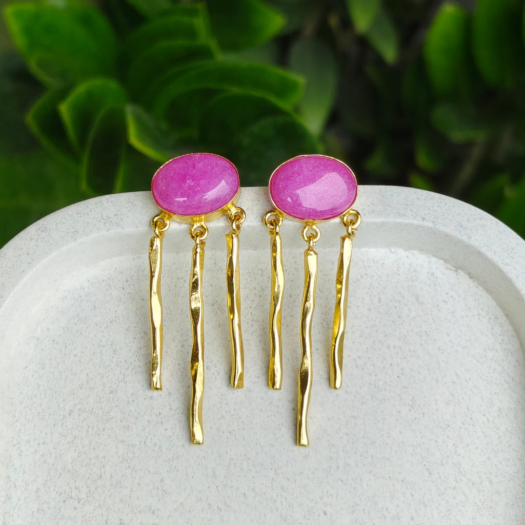 Pink Pop Raindrop Earrings