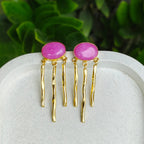 Pink Pop Raindrop Earrings
