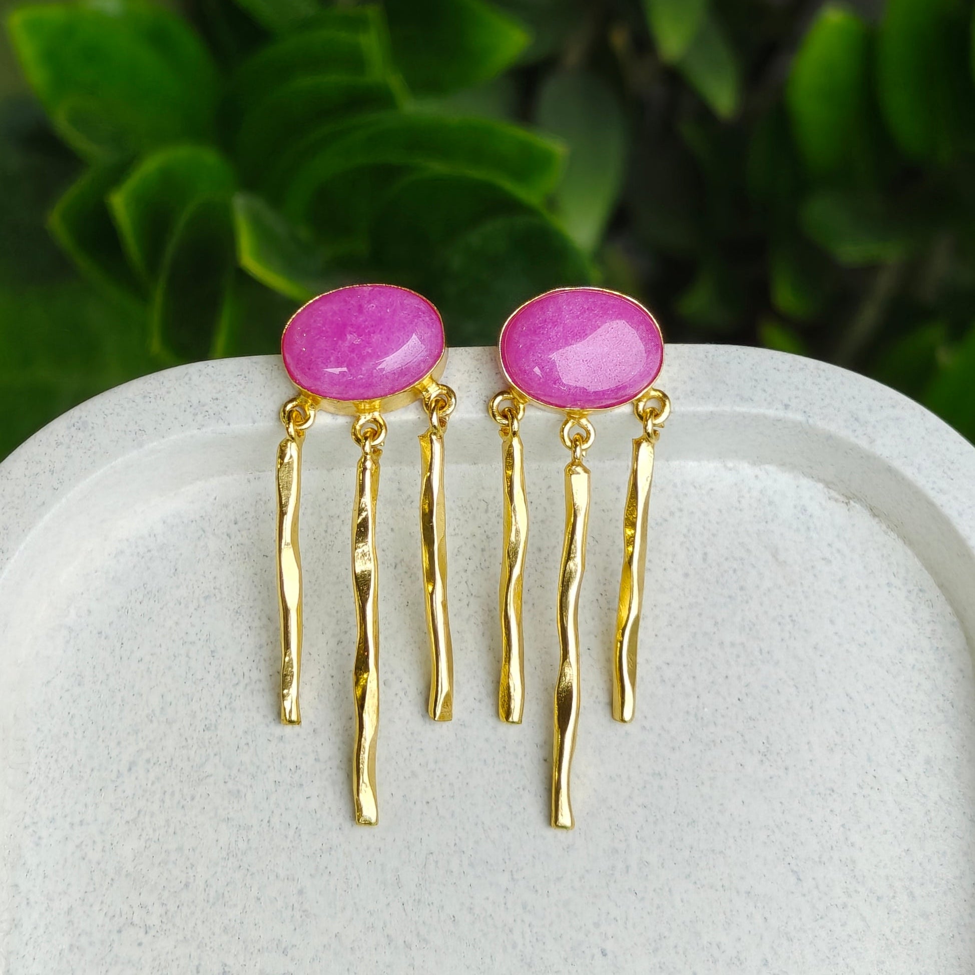Pink Pop Raindrop Earrings