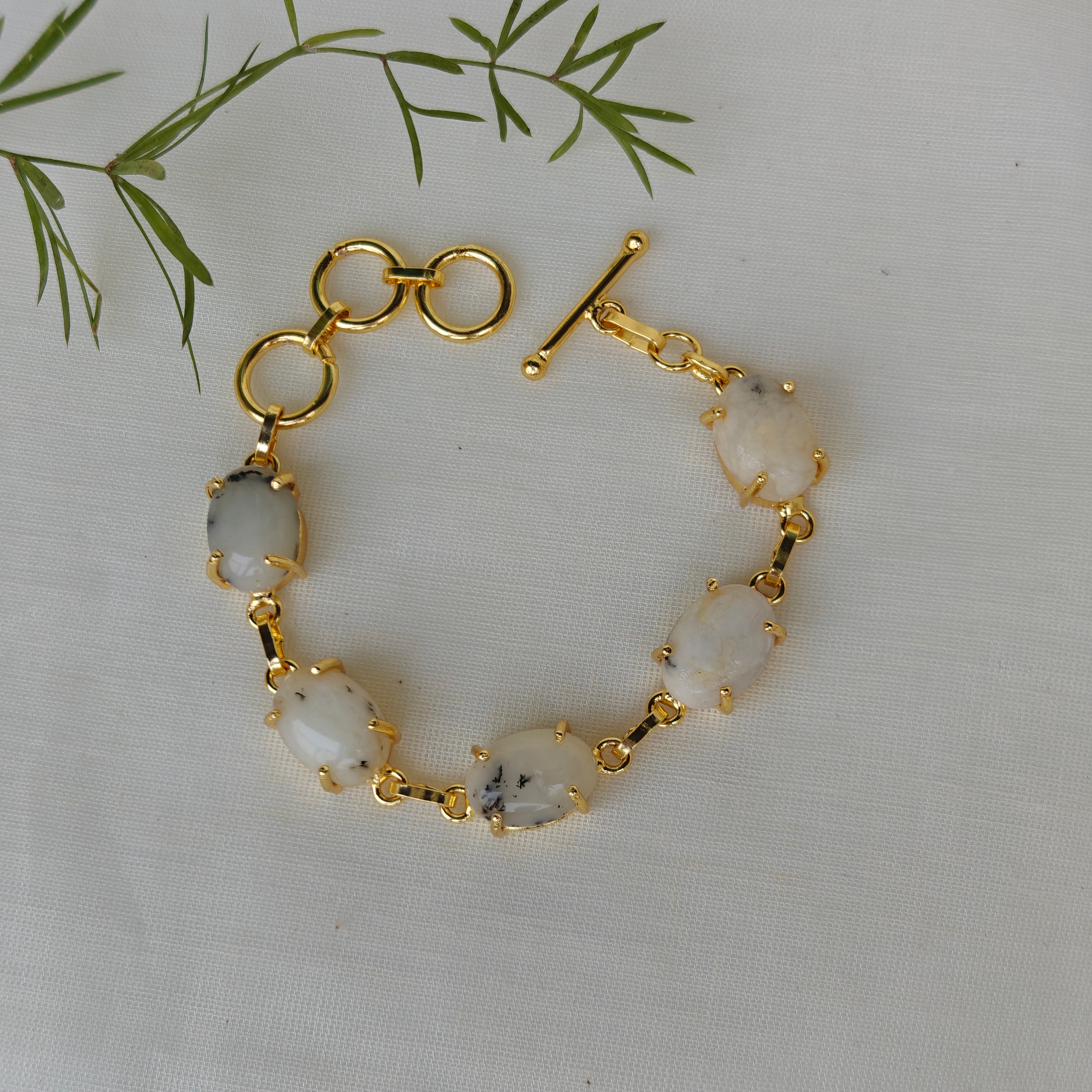 Natural tumble stones bracelet