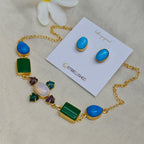 Dainty Boho Choker and Stud set