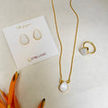 Luna Mother of Pearl Pendant Set