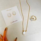 Luna Mother of Pearl Pendant Set