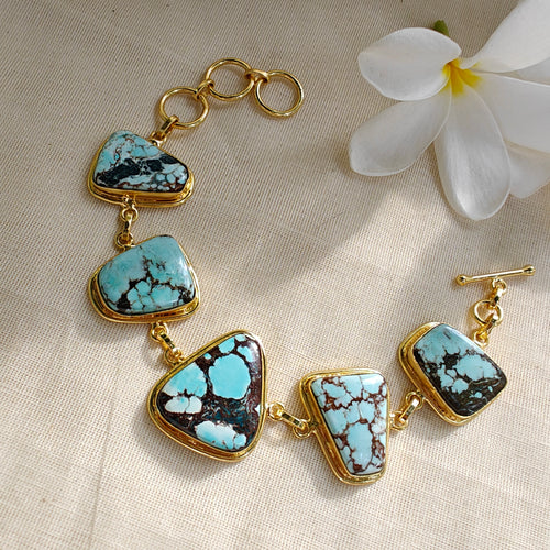 Matrix Turquoise Bracelet in gold frame