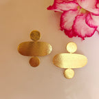 Eclipse Gold Statement Earrings