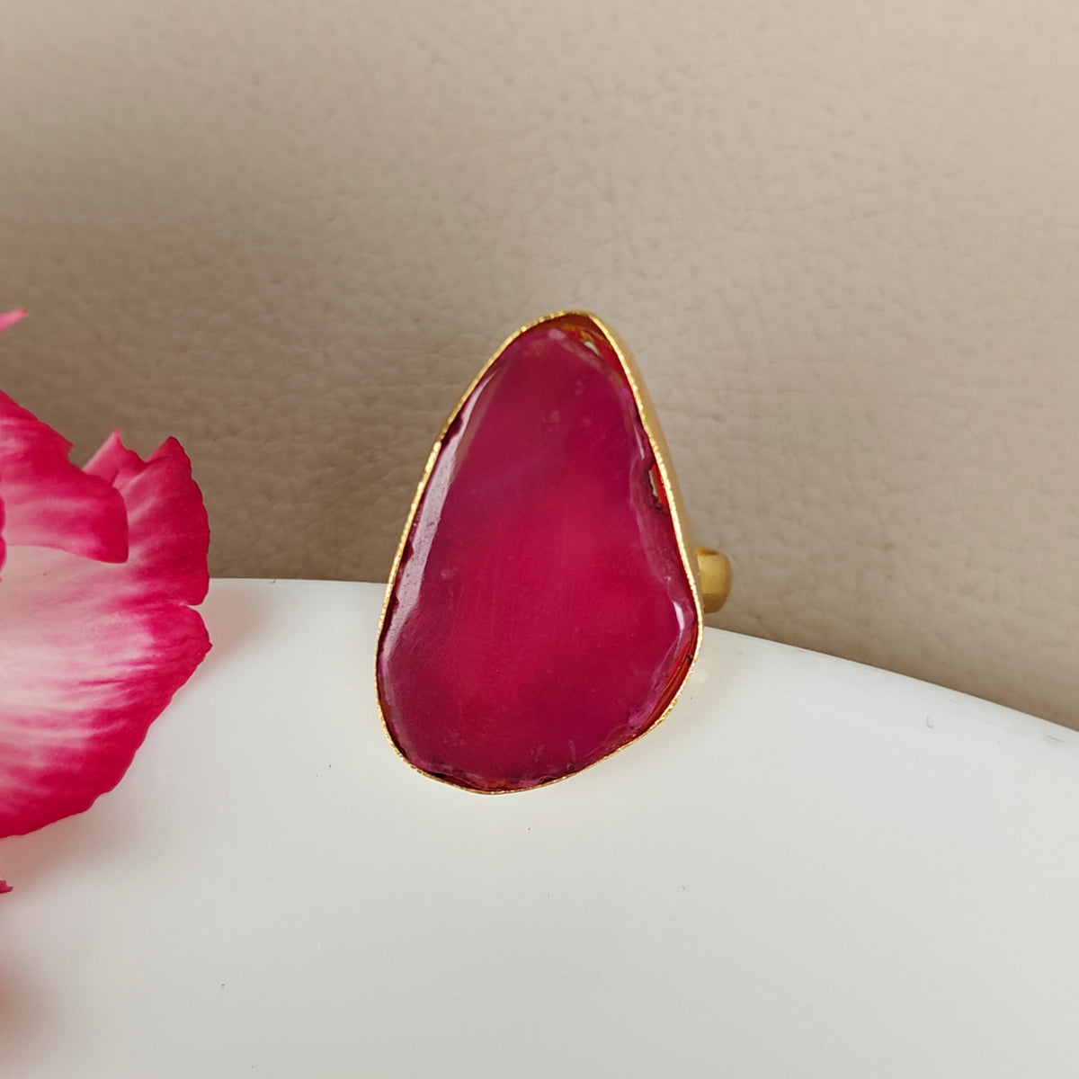 Agate Statement Ring