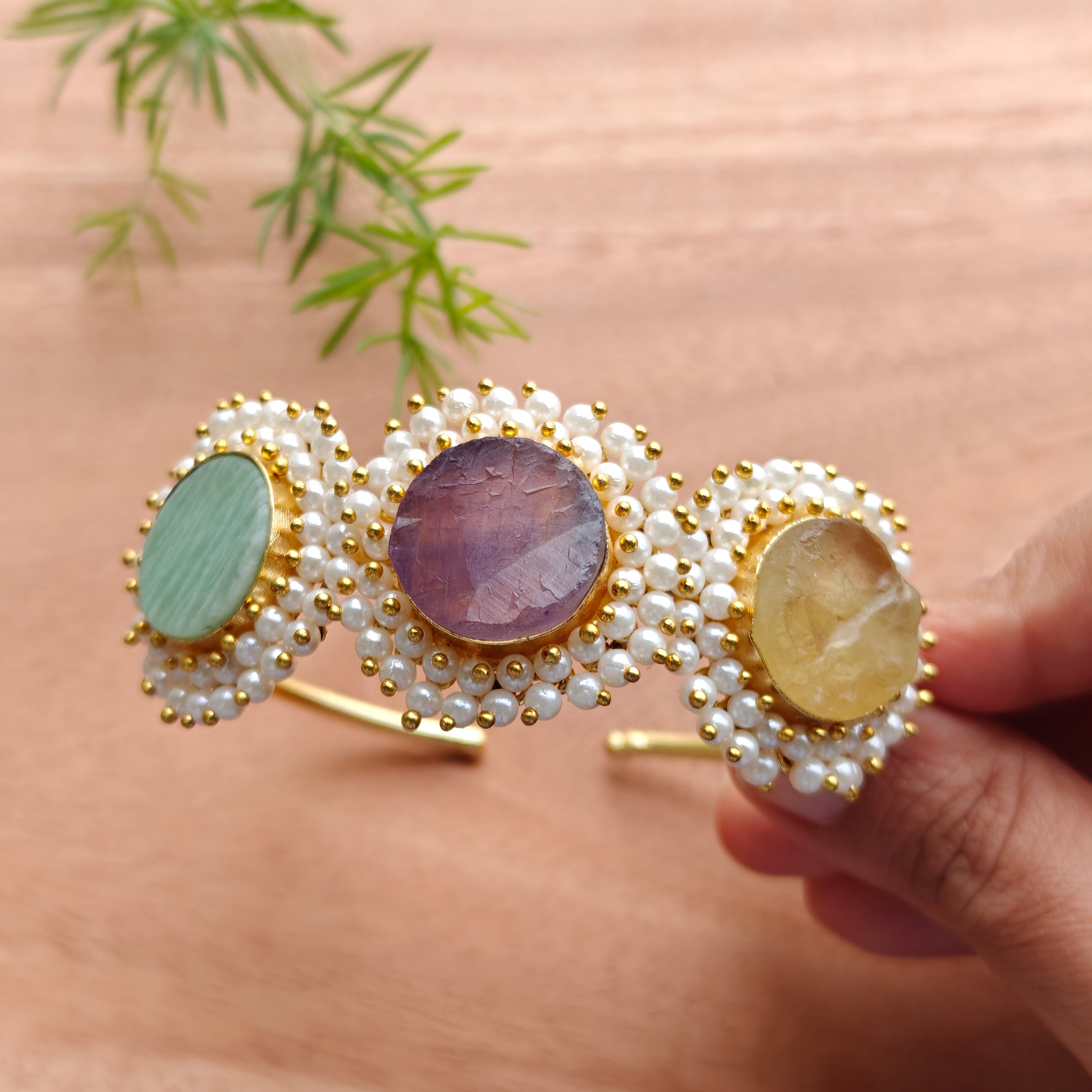 Royal Multi-stone Pearl Ensemble