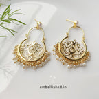 Golden Lotus Chandbali