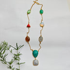 Carnival Gemstone Statement Chain - Marble