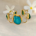 Turquoise Tide Statement Cuff Bracelet