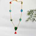 Carnival Gemstone Statement Chain - Green