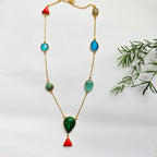 Carnival Gemstone Statement Chain - Green