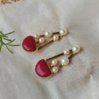 Abstract Melody drop earrings