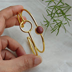 Jasper loop stacked bangle