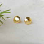 Gold button studs