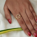 Golden Bubble finger ring