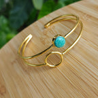 Amazonite loop stacked bangle