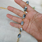 Natural stones slim bracelet