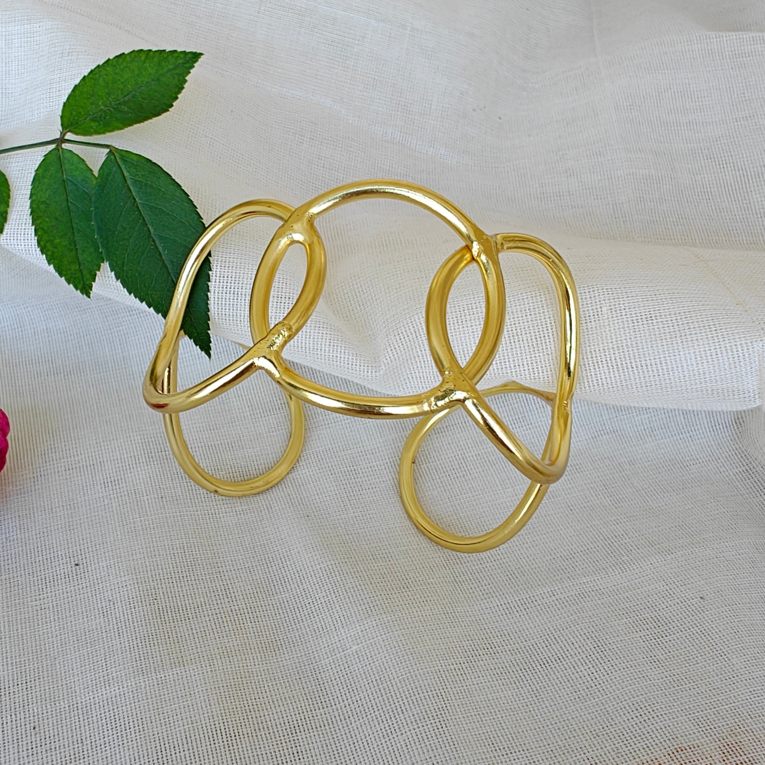 Golden Bubbles Statement Cuff